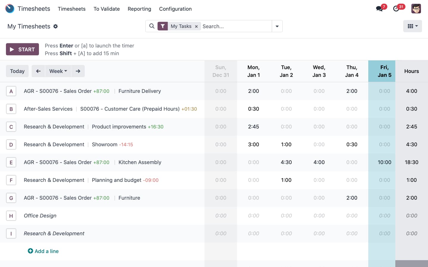 Timesheet Management